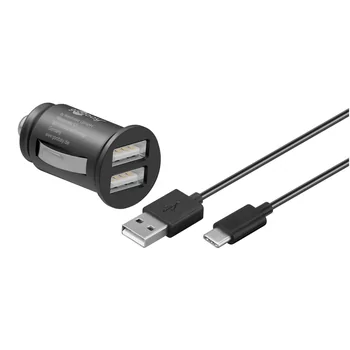 Goobay KFZ Ladekabel, 12/24V f�r HUAWEI Mate X7, 2-teilig, 2.4A, Black
