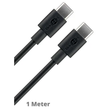 Goobay Daten- / Ladekabel USB-C auf USB-C f�r HUAWEI Pura 80 Pro, Black, 1m