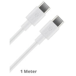 Daten- / Ladekabel USB Typ C auf USB Typ C fr APPLE iPad Pro 11 (2018), White, 1m
