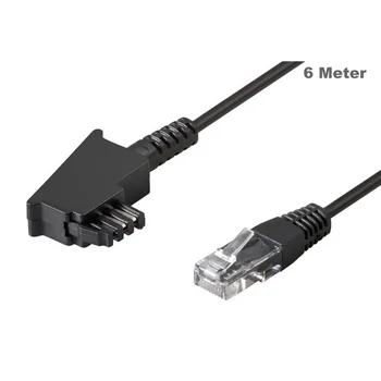 Goobay VDSL Kabel 6m / TAE-F Anschlu�kabel auf RJ45 Buchse (8P2C)