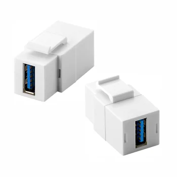 Goobay Keystone Modul USB-A 3.0 Verbinder, 2x USB 3.0 Buchse (USB-A), White