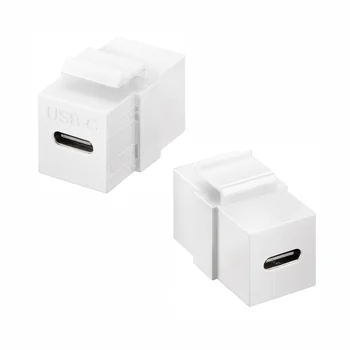 Goobay Keystone Modul USB-C Verbinder, 2x USB 3.2 Buchse (USB-C), White