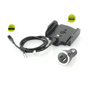 KRAM Fix2car KFZ Ladehalter (Schnelllader mit USB-C auf Lightning Anschluss) f�r APPLE iPhone 7