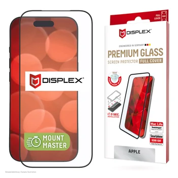 Displex FULL Premium Glass (Vollfl�chig), Displayschutz f�r APPLE iPhone 17 Pro