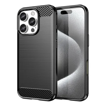 TPU Case (H�lle), Carbon-black, f�r APPLE iPhone 16 Pro
