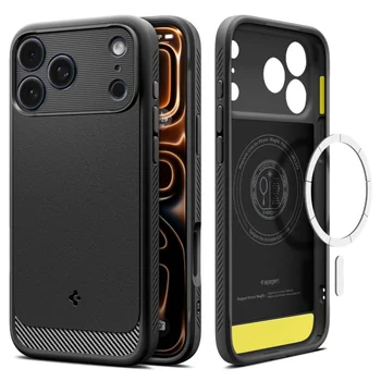 Spigen Rugged Armor MAG f�r APPLE iPhone 17 Pro, black (matt)