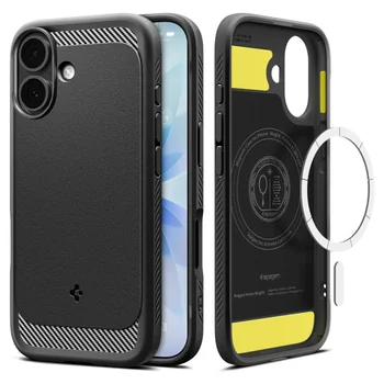 Spigen Rugged Armor MAG f�r APPLE iPhone 17, black (matt)