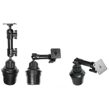 Brodit Standfuss / Sockelhalterung zur Montage im Getr�nkehalter, L�nge: 267mm, Kugelkopf: 20mm
