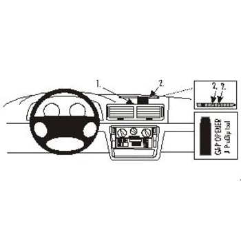 Brodit ProClip (extra stabil) f�r VW Passat (B5 3B), ab Bj. 10/1996 bis 2005