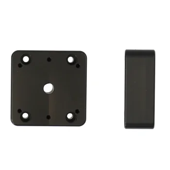 Brodit Montageplatte / Abstandsplatte 19mm GERADE, 50 x 50 x 19mm / 5 Bohrungen