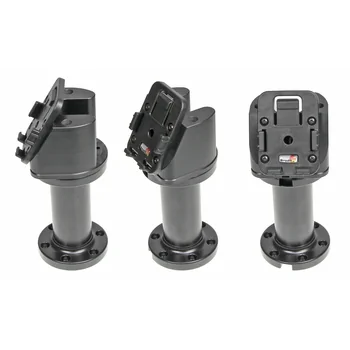 Brodit Grundhalterung / Sockelhalterung / Winkel: 60� / 4 Zoll (Gesamtl�nge: 168mm) mit Move-Clip und Kabeleinf�hrung