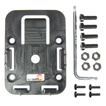 Brodit MultiMoveClip SET mit Schrauben f�r Sockelhalterungen, f�r alle Brodit-Halterungen mit Kugelgelenk, Black