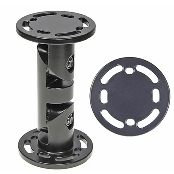 Brodit Komplettset / Sockelhalterung 4 Zoll (Gesamtl�nge: 114mm), 2x Montageplatte rund 62mm, Grobe Zahnung