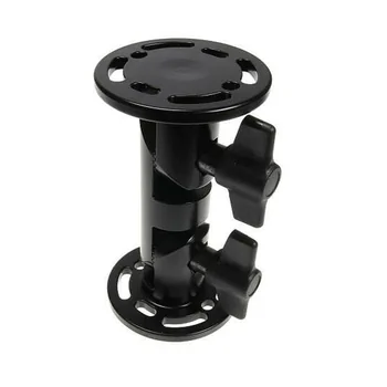 Brodit Komplettset / Sockelhalterung 4 Zoll (Gesamtl�nge: 114mm) / Fl�gelschrauben / feine Zahnung / Montageplatte 2x Rund