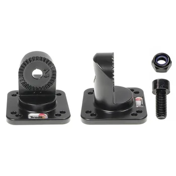 Brodit Standfu� / Halterabschluss f�r Rohverbindungen, als Basis / Abschluss f�r alle Teile mit FEINER Zahnung, eckige Montageplatte 50x50 und