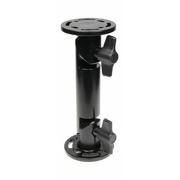 Brodit Komplettset / Sockelhalterung 6 Zoll (Gesamtl�nge: 164mm) / Fl�gelschrauben / feine Zahnung / Montageplatte 2x Rund