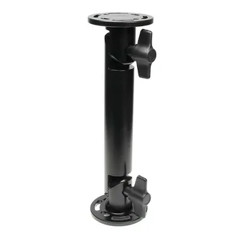 Brodit Komplettset / Sockelhalterung 8 Zoll (Gesamtl�nge: 214mm) / Fl�gelschrauben / feine Zahnung / Montageplatte 2x Rund