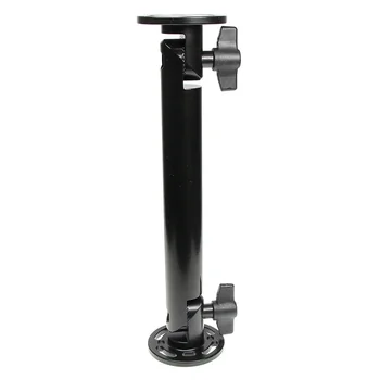 Brodit Komplettset / Sockelhalterung 10 Zoll (Gesamtl�nge: 264mm) / Fl�gelschrauben / feine Zahnung / Montageplatte 2x Rund