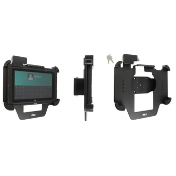 Brodit abschlie�barer Halter f�r ZEBRA ET55 10.1, Extra Stabil, f�r Ger�te mit Gummi-Rahmen, Scan Window und Hot-Swap Battery Slot