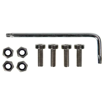 Brodit Schraubensatz, 4 St�ck, Silver, f�r Montage von Haltern oder MultiMoveClips auf Sockelhalterungen mit 4mm Bohrungen