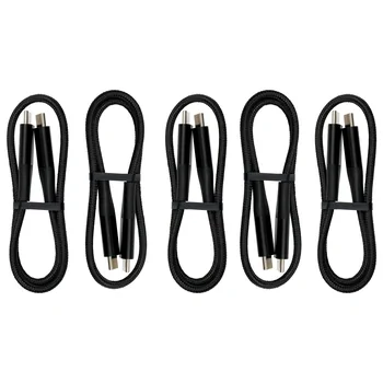 Brodit 5x Ladekabel USB-C auf USB-C, L�nge: 0.3m