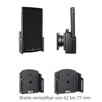 Brodit einstellbarer Halter , Universal: max. Breite: 62-77mm, Tiefe: 6-10mm