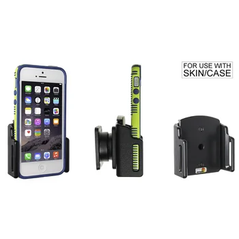 Brodit einstellbarer Halter (seitlich) f�r APPLE iPhone SE, f�r d�nne Schutzh�llen, max. Breite: 62-77mm, Dicke: 6-10mm