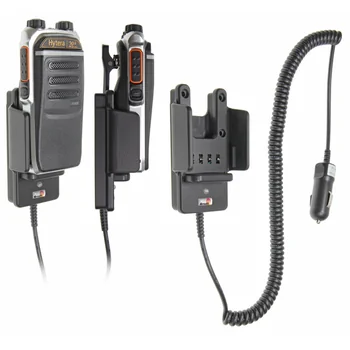 Brodit Halter Aktiv, 12/24V, f�r HYTERA PD605, passt f�r Ger�te mit gro�em oder kleinem Akku