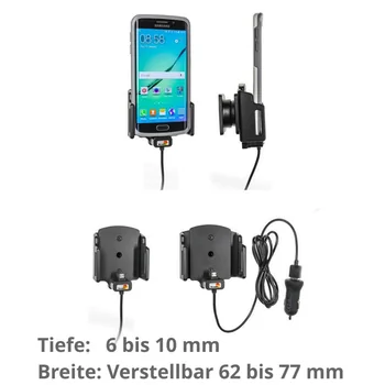Brodit einstellbarer Halter Aktiv USB f�r NOKIA C21 Plus, Micro USB