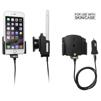 Brodit einstellbarer Halter (seitlich) Aktiv USB, 12/24V, f�r APPLE iPhone 6S, f�r Schutzh�llen, max: Breite 62-77mm, Dicke: 2-10mm