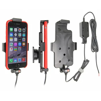 Brodit Halter (Befestigung oben) Aktiv, mit Festanschluss, 12/24V, f�r APPLE iPhone 7, f�r Schutzh�llen, max: H�he 137-144mm, Breite bis 75, Dicke: 2-11mm