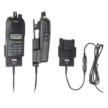 Brodit Halter Aktiv, mit Festanschluss, 12/24V, f�r ICOM IC-F2000