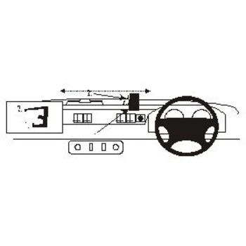 Brodit RHD ProClip f�r Land Rover Defender, ab Bj. 1998 bis 2006 (Nur Rechtslenker!)