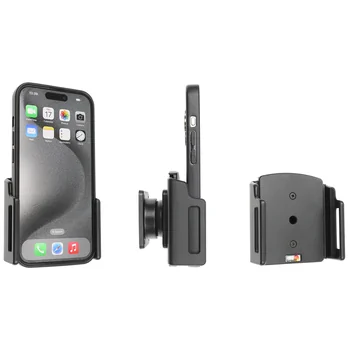 Brodit einstellbarer Halter (seitlich) f�r APPLE iPhone 15 Pro, f�r Schutzh�llen, max: Breite 70-83mm, Dicke: 8-12mm