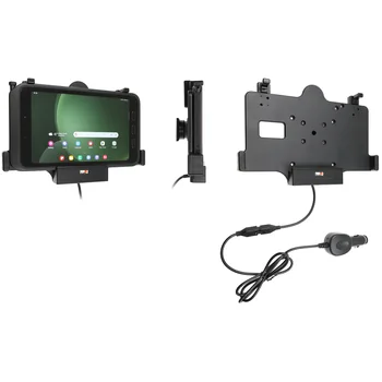 Brodit Halter Aktiv, 12/24V, f�r SAMSUNG Galaxy Tab Active 3, Horizontal, passt f�r Ger�te mit Original H�lle, Ladung �ber Pogo-Pins