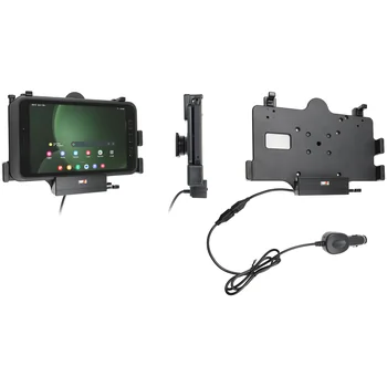 Brodit Halter Aktiv mit USB-C HOST, 12/24V, f�r SAMSUNG Galaxy Tab Active 5, Horizontal, passt f�r Ger�te mit Original H�lle, Ladung �ber Pogo-Pins
