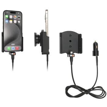 Brodit Halter Aktiv USB, 12/24V, f�r APPLE iPhone 15 Pro, inkl. USB-Ladeger�t