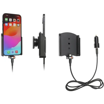 Brodit Halter Aktiv USB, 12/24V, f�r APPLE iPhone 15 Plus, inkl. USB-Ladeger�t