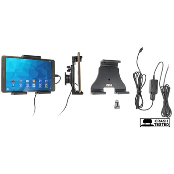 Brodit einstellbarer Tablet Halter Aktiv USB-C, Festanschluss 12/24V, f�r SAMSUNG Galaxy Tab Active 5, 3-Punkt Befestigung