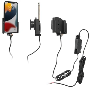 Brodit Halter Aktiv, mit Festanschluss, 12/24V, f�r APPLE iPhone 13