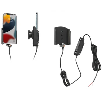 Brodit Halter Aktiv, mit Festanschluss, 12/24V, f�r APPLE iPhone 14 Plus