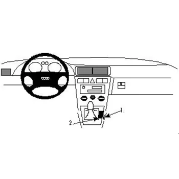Brodit ProClip f�r Audi S3, ab Bj. 1997 bis 2000