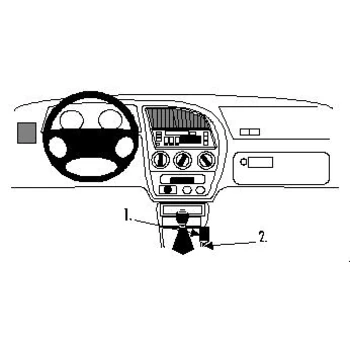 Brodit ProClip f�r Peugeot 306, ab Bj. 1993 bis 2002