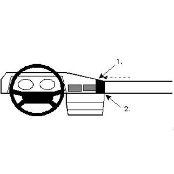 Brodit ProClip f�r Mercedes 190 (W201), ab Bj. 1984 bis 1992