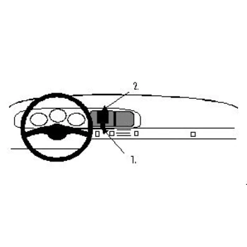 Brodit ProClip f�r Porsche 944, ab Bj. 1986 bis 1990