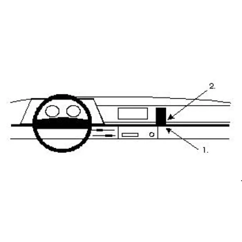 Brodit ProClip f�r VW Transporter T4, ab Bj. 1980 bis 1990
