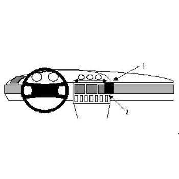 Brodit ProClip f�r Audi 100 (C4), ab Bj. 1991 bis 1995