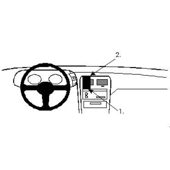 Brodit ProClip f�r Nissan 300 ZX, ab Bj. 1990 bis 1996