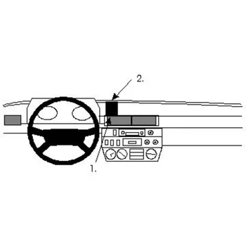 Brodit ProClip f�r Mercedes G-Klasse / Gel�ndewagen (Puch G 4X4), ab Bj. 1979 bis 1989