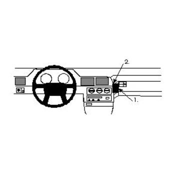 Brodit ProClip f�r Volvo 960, ab Bj. 1991 bis 1997